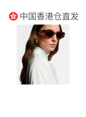 香港直邮alaia 女士 徽标椭圆形太阳眼镜 yellow黄色 舒适时尚
