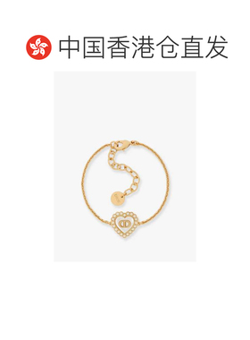 香港直邮DIOR 迪奥 女士 Petit CD finish 巴洛克风格金属金色手