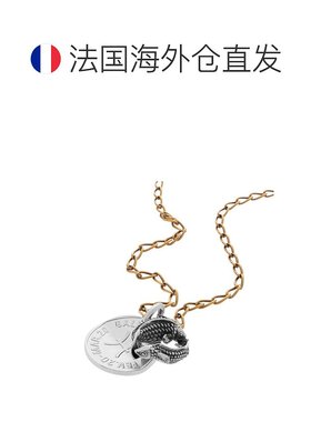 自营欧洲直邮Balenciaga巴黎世家 女士金色/银色黄铜双鱼座项链