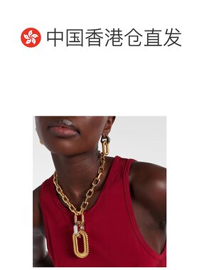 1h可退 香港直邮Rabanne 女士 XL 链环吊坠项链 metal金属色 舒适