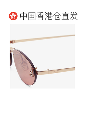 1h可退 Fendi 几何太阳镜 FOL043V1T配饰