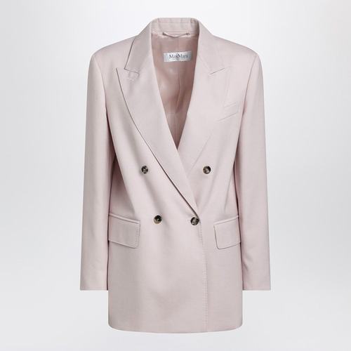 1h可退 香港直邮MaxMara 麦斯玛拉 女士 造旧浅褐色双排扣羊毛混 - 图2