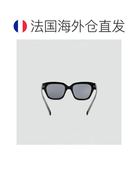 自营欧洲直邮Mango芒果 女士黑色方形镜框太阳镜