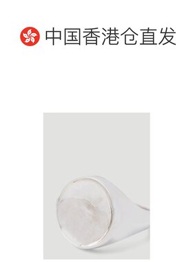 1h可退 香港直邮Bottega Veneta 葆蝶家 男士 银色图章戒指 76320