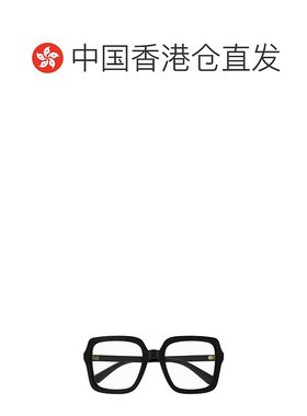 1h可退 香港直邮Gucci 古驰 女士 徽标平光镜 GG1318O black黑色