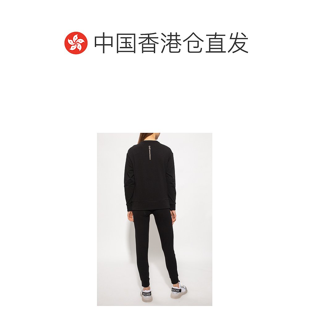 香港直邮EA7 Emporio Armani 徽标卫衣和运动裤套装 3LTV59TJCQZ0 - 图1