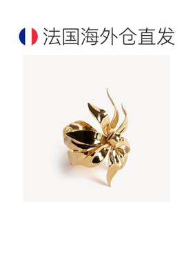 自营欧洲直邮Balenciaga巴黎世家 Bloom女士金色黄铜手镯