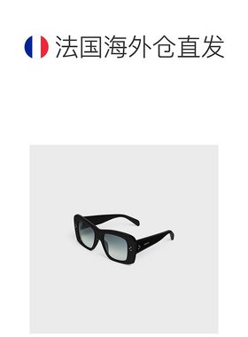 自营1h可退 欧洲直邮CELINE赛琳 SQUARE S321 醋酸纤维方框太阳镜