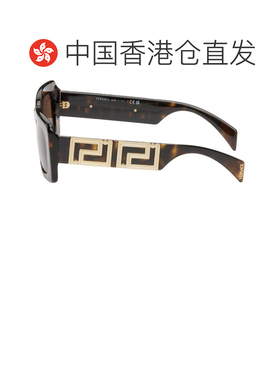 香港直邮versace 范思哲 女士 玳瑁色 Endless Greca 太阳镜 0VE4