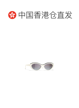 1h可退 香港直邮CHANEL 女士眼镜 CH54161763S6 CO 灰色 徽标太阳