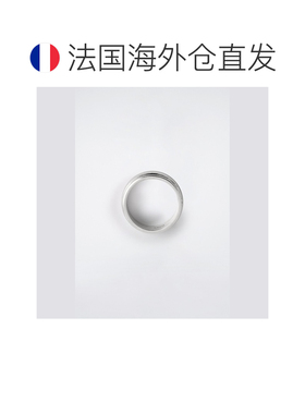 自营欧洲直邮COS 男士银色黄铜双环戒指配饰