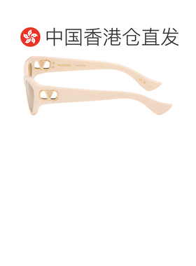 1h可退 香港直邮valentino 华伦天奴 女士 米色 Cat-Eye Acetate