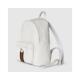 Self-operated European direct mail Gucci/Gucci Ophidia series men's white canvas double G webbing zipper opening