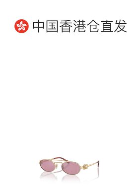 1h可退 香港直邮Miu Miu 缪缪 女士 椭圆框太阳镜 MU54ZS