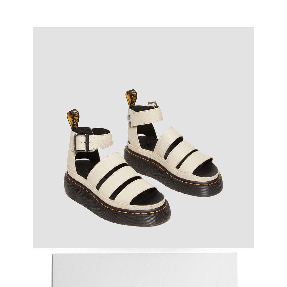 自营欧洲直邮DrMartens马丁大夫 Clarissa II女士白色厚底皮革凉 - 图3