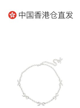 香港直邮Self-Portrait 女士 bows 水晶项链 RS26611NSLSILVER