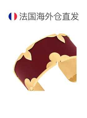 自营1h可退 欧洲直邮LV路易威登 Crown系列女士石榴红色牛皮花卉