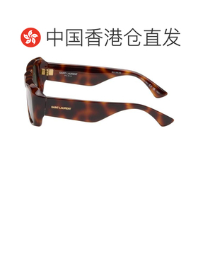 香港直邮Saint Laurent 圣罗兰 女士 棕色 SL 869 Logo 太阳镜 SL