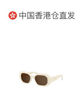 1h可退 香港直邮Celine 思琳 女士 徽标太阳镜 CL40255I white白
