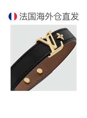 自营1h可退 欧洲直邮LV/路易威登 女士黑色金属/皮革手链新款手镯