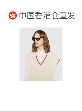 自营Gucci 黑色矩形框太阳镜 691381J0740古驰配饰