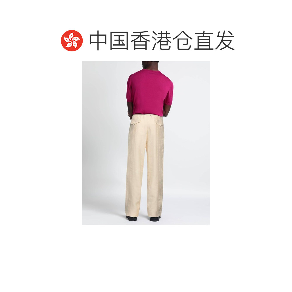 1h可退 香港直邮GOLDEN GOOSE 男士 休闲长裤 beige米色 舒适时尚,淘宝优惠券,粉丝福利购,淘宝优惠卷