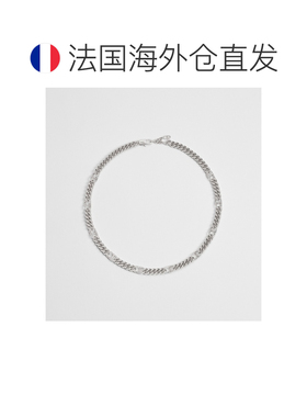 自营1h可退 欧洲直邮Dior迪奥 CD Icon男士银色黄铜细链项链