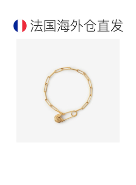 自营欧洲直邮Burberry博柏利 EKD Pin女士金色黄铜别针手链
