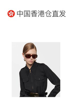 1h可退 香港直邮Celine 思琳 女士 矩形太阳眼镜 brown棕色 舒适
