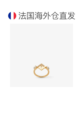 1h可退 欧洲直邮FENDI（2025年生产）Fen​​di Forever戒指 - 金色