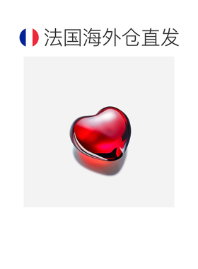 欧洲直邮Baccarat巴卡拉 Amor红色水晶爱心摆件