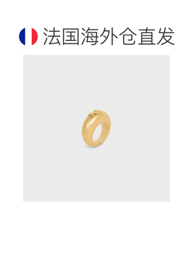 欧洲直邮CELINE（赛琳）Celine Sulky 镀金黄铜戒指