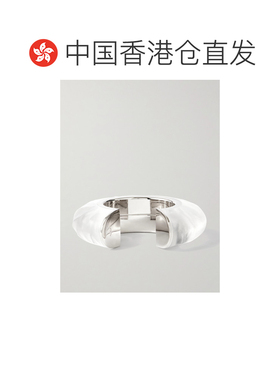 1h可退 香港直邮alaia 女士 Bumper and Plexiglas® 镀银手镯 AAJ