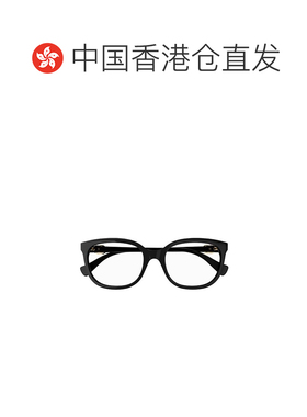 1h可退 香港直邮Gucci 古驰 女士 方形平光镜 GG1075O black黑色
