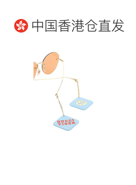 1h可退 香港直邮Gucci 古驰 女士 中国新年系列带坠饰圆形镜框太