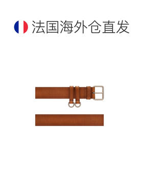 欧洲直邮自营MIU MIU缪缪 女士干邑色小牛皮可调节腰带皮带