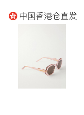香港直邮LOEWE 罗意威 女士 椭圆形窄款椭圆框醋纤太阳眼镜 LW401