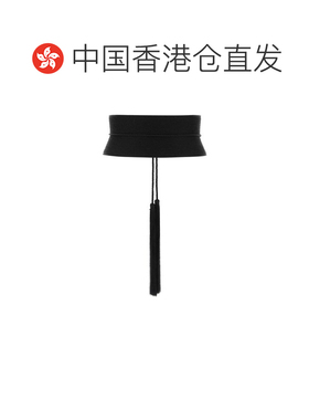 香港直邮alaia 女士 黑色粘胶纤维皮带 AA1C1011I【付后1h可退】