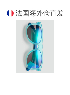 自营欧洲直邮MANGO 儿童青绿色长方形偏光太阳镜