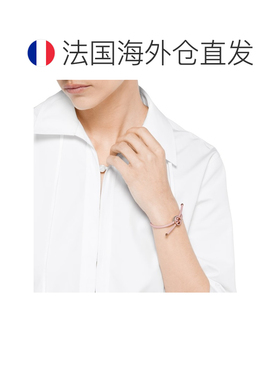 自营欧洲直邮Gucci/古驰 女士手镯饰有圆形珐琅配饰互扣式GG图案