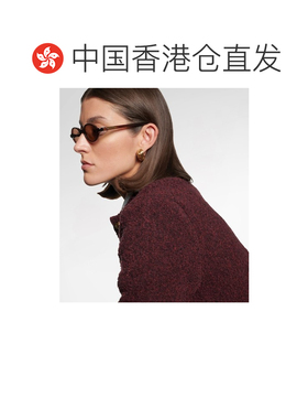 香港直邮Bottega Veneta 葆蝶家 女士 窄款缎带椭圆形太阳眼镜