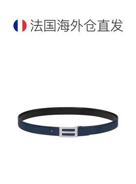 自营Longchamp/珑骧 男士黑色皮革腰带情【付后1h可退】