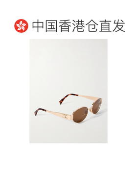 1h可退 香港直邮Celine 思琳 女士 椭圆框太阳镜 CL40235U