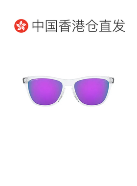 香港直邮OAKLEY Frogskins Prizm男女同款紫色太阳镜白色镜框墨镜