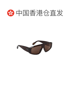 1h可退 香港直邮alaia 女士 Alaia 棕色太阳眼镜 AA0092S002