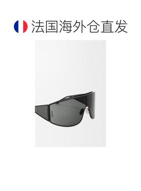 自营欧洲直邮LOEWE罗意威 Speed Shield女士黑色金属太阳镜