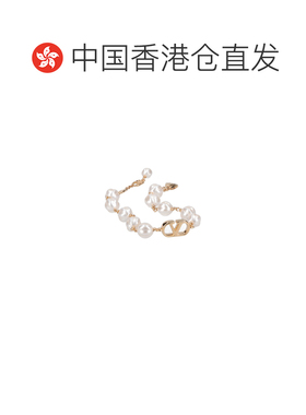 1h可退 香港直邮valentino 华伦天奴 女士 VLOGO GOLD/CREAM 标志