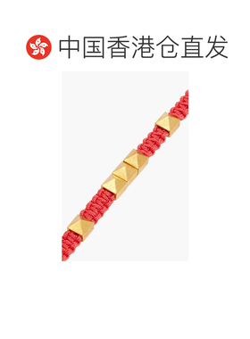 香港直邮valentino 华伦天奴 女士 镀金编织绳子手链 W2J0P09LIC0