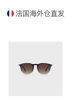 自营欧洲直邮HUGO BOSS雨果BOSS BLACK 渐变效果蓝色醋酸纤维太阳