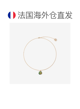 自营欧洲直邮Burberry博柏利 Frog Charm女士锆石青蛙吊坠项链
